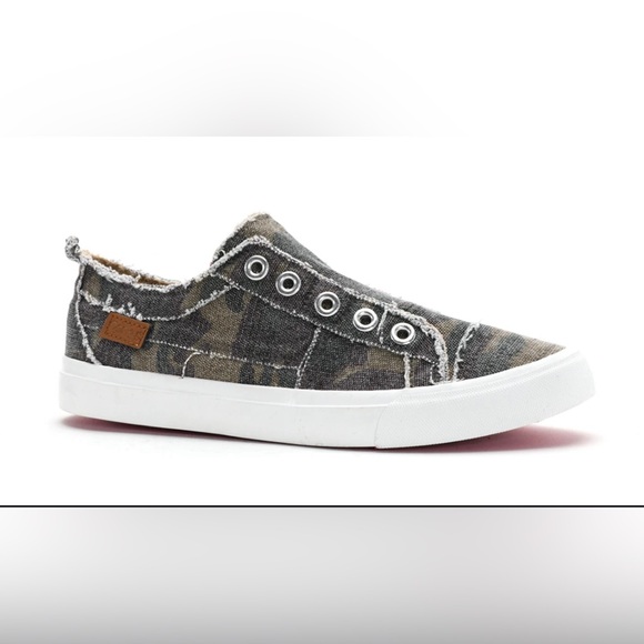 CORKYS BABALU SNEAKERS CAMO CASUAL SLIP ON WOMEN CANVAS UPPER GREEN COlOR SIZE 7 - Picture 8 of 8